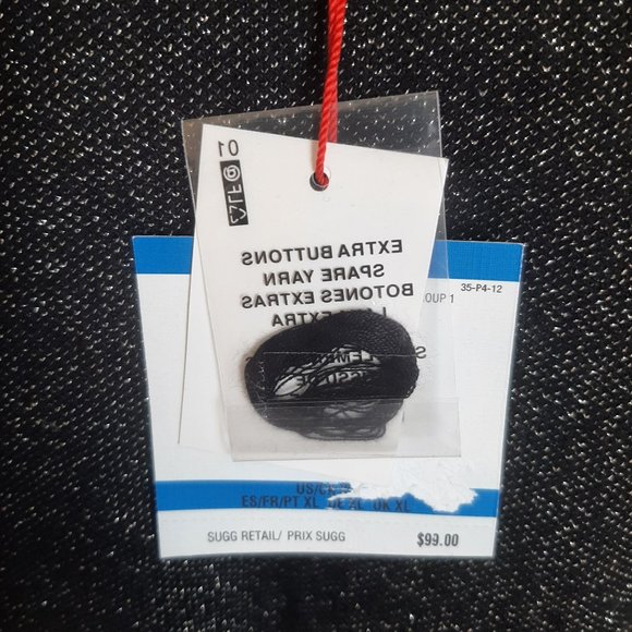 Anne Klein NWT Shimmer Black & Gold Metallic Hi/Low Sweater XL - Picture 8 of 13